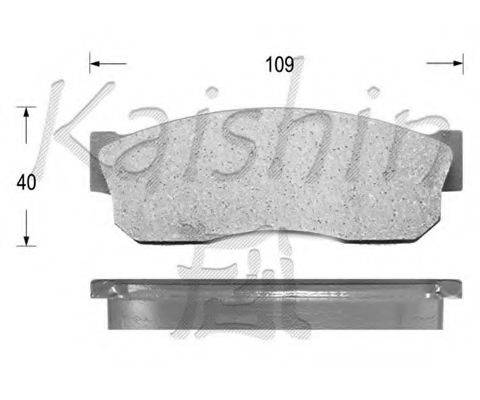 KAISHIN D1018 Комплект гальмівних колодок, дискове гальмо