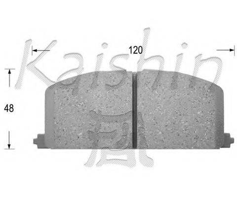 KAISHIN FK2023 Комплект гальмівних колодок, дискове гальмо