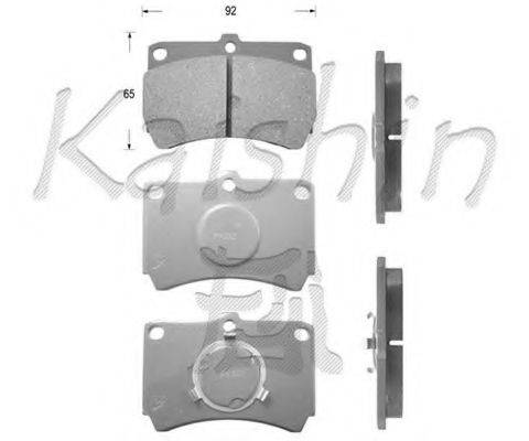 KAISHIN D3049 Комплект гальмівних колодок, дискове гальмо