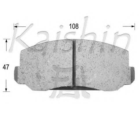 KAISHIN D5004 Комплект гальмівних колодок, дискове гальмо