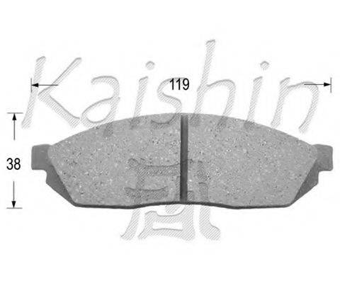 KAISHIN D5009 Комплект гальмівних колодок, дискове гальмо
