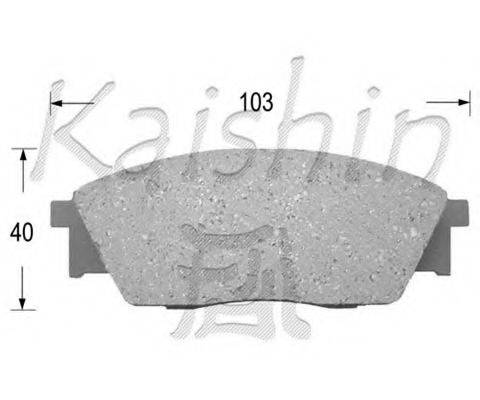 KAISHIN D7013 Комплект гальмівних колодок, дискове гальмо