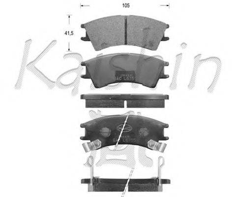 KAISHIN FK11109 Комплект гальмівних колодок, дискове гальмо