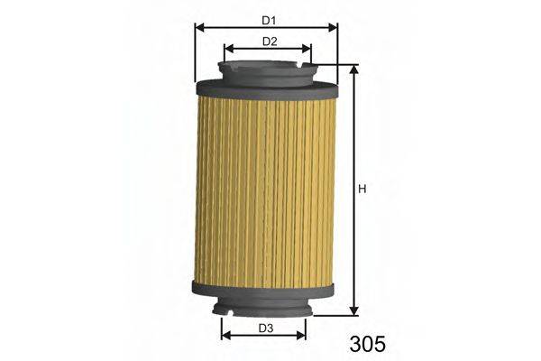 MISFAT F107 Паливний фільтр