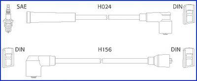 HITACHI 134230 Комплект дротів запалювання