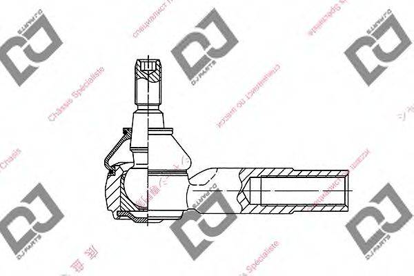 DJ PARTS DE1140 Наконечник поперечної кермової тяги