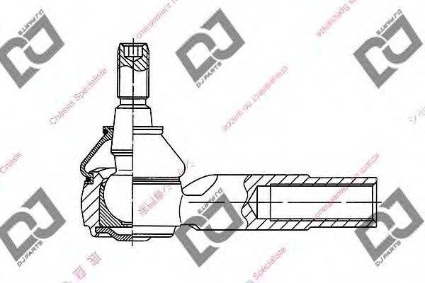 DJ PARTS DE1141 Наконечник поперечної кермової тяги