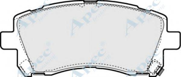 APEC BRAKING PAD1070 Комплект гальмівних колодок, дискове гальмо