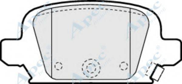 APEC BRAKING PAD1189 Комплект гальмівних колодок, дискове гальмо