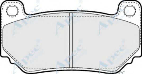 APEC BRAKING PAD1346 Комплект гальмівних колодок, дискове гальмо