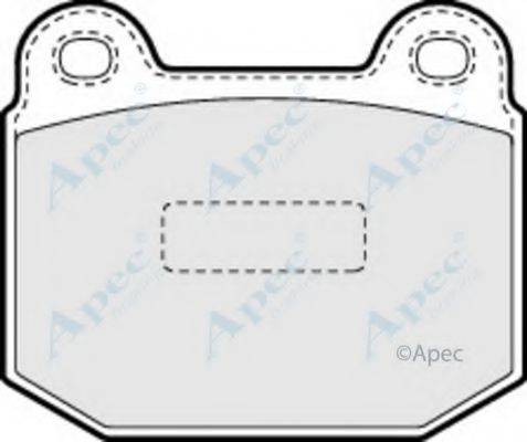 APEC BRAKING PAD1356 Комплект гальмівних колодок, дискове гальмо