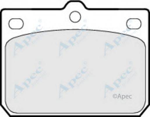 APEC BRAKING PAD158 Комплект гальмівних колодок, дискове гальмо