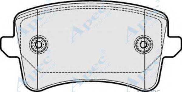 APEC BRAKING PAD1655 Комплект гальмівних колодок, дискове гальмо