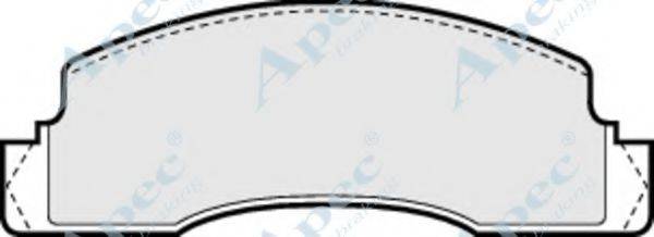 APEC BRAKING PAD288 Комплект гальмівних колодок, дискове гальмо