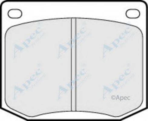 APEC BRAKING PAD595 Комплект гальмівних колодок, дискове гальмо