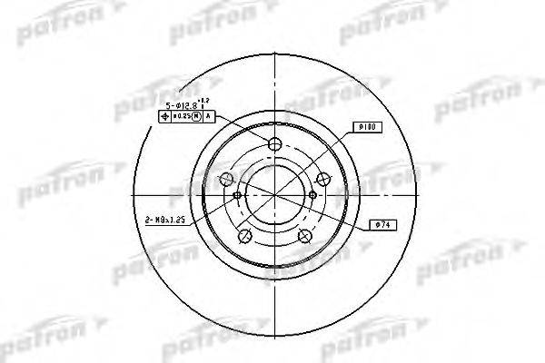 PATRON PBD1437 гальмівний диск