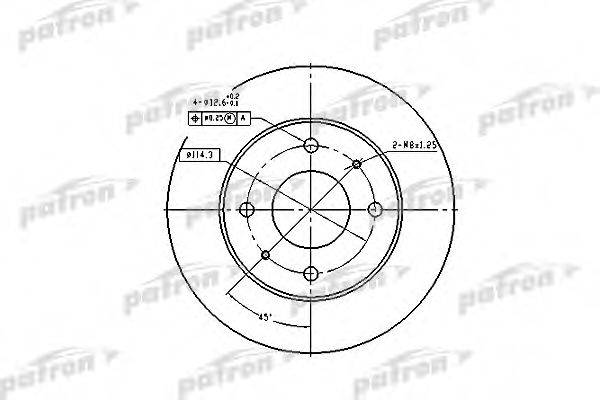 PATRON PBD1443 гальмівний диск