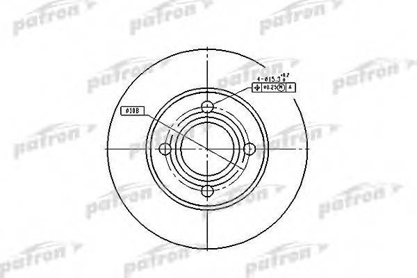 PATRON PBD1521 гальмівний диск