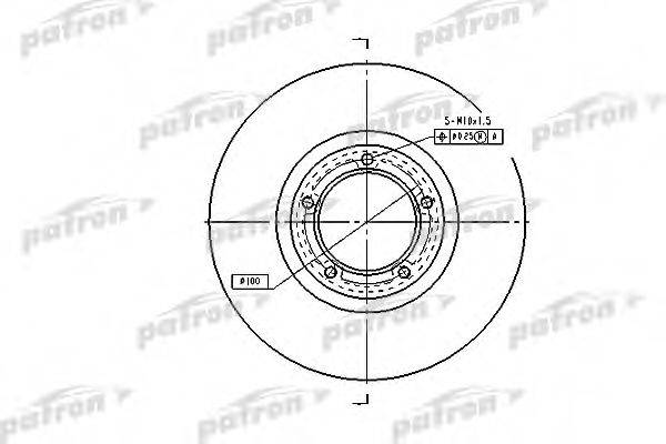 PATRON PBD1622 гальмівний диск
