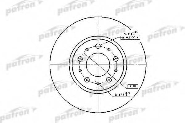 PATRON PBD1697 гальмівний диск