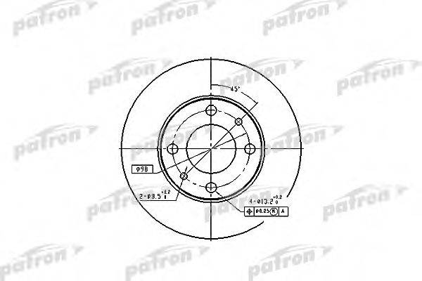 PATRON PBD1721 гальмівний диск