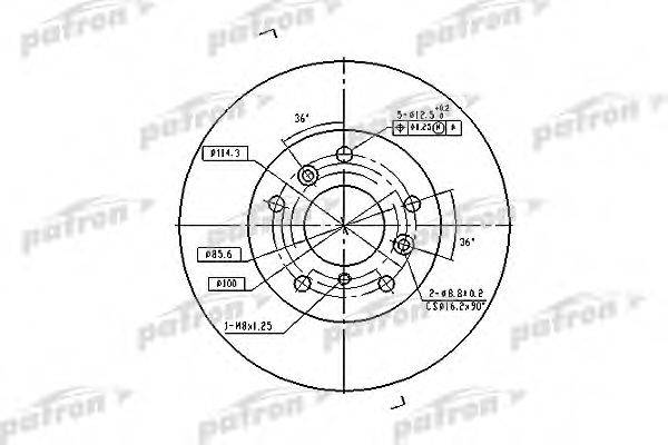 PATRON PBD2571 гальмівний диск