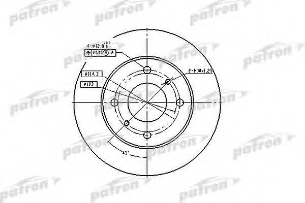 PATRON PBD2591 гальмівний диск