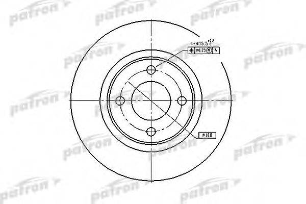PATRON PBD2601 гальмівний диск
