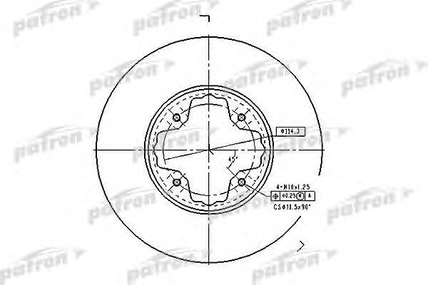 PATRON PBD2679 гальмівний диск