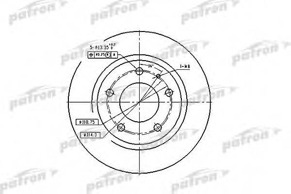 PATRON PBD2705 гальмівний диск
