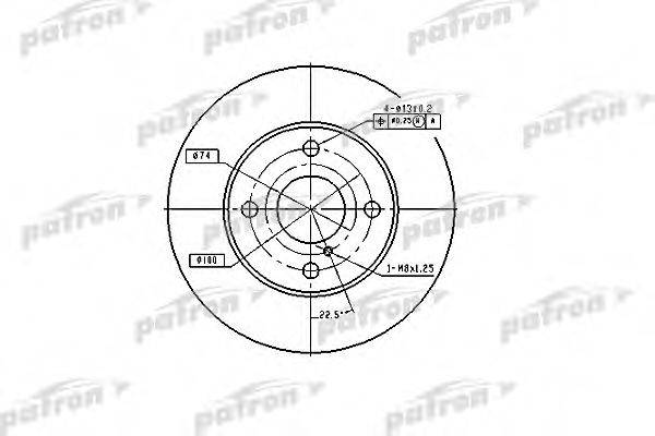 PATRON PBD2719 гальмівний диск