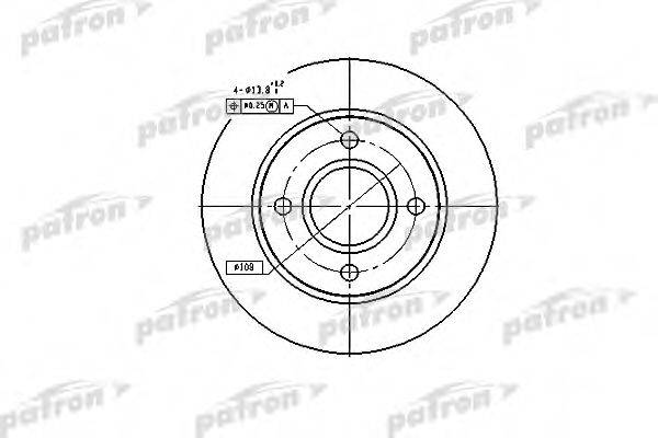 PATRON PBD2752 гальмівний диск