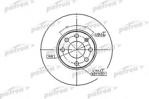 PATRON PBD4042 гальмівний диск