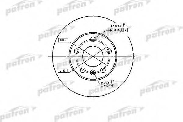 PATRON PBD4051 гальмівний диск