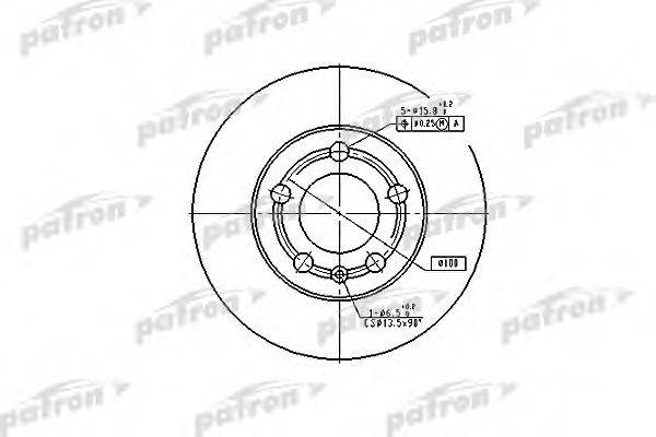 PATRON PBD4253 гальмівний диск