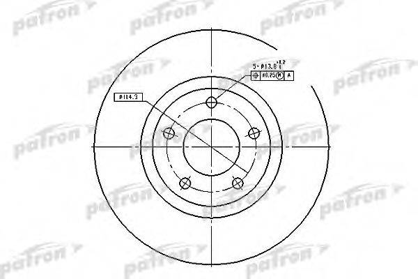 PATRON PBD4385 гальмівний диск