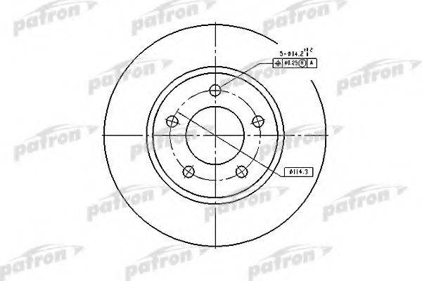 PATRON PBD53002 гальмівний диск