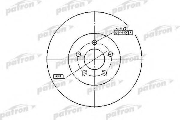 PATRON PBD5381 гальмівний диск