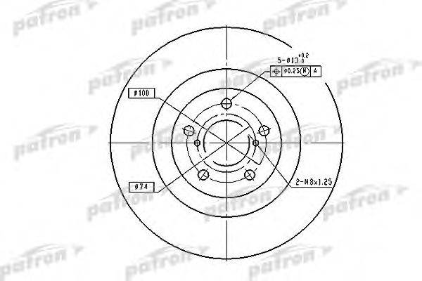 PATRON PBD7004 гальмівний диск