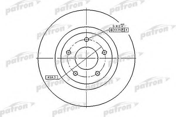 PATRON PBD7006 гальмівний диск