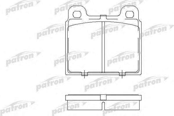 PATRON PBP084 Комплект гальмівних колодок, дискове гальмо