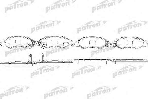 PATRON PBP1459 Комплект гальмівних колодок, дискове гальмо