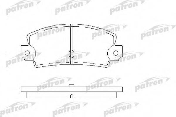 PATRON PBP456 Комплект гальмівних колодок, дискове гальмо