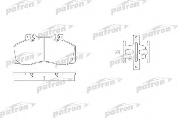 PATRON PBP501 Комплект гальмівних колодок, дискове гальмо