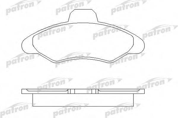 PATRON PBP617 Комплект гальмівних колодок, дискове гальмо