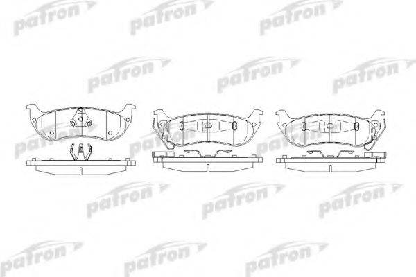 PATRON PBP7001 Комплект гальмівних колодок, дискове гальмо