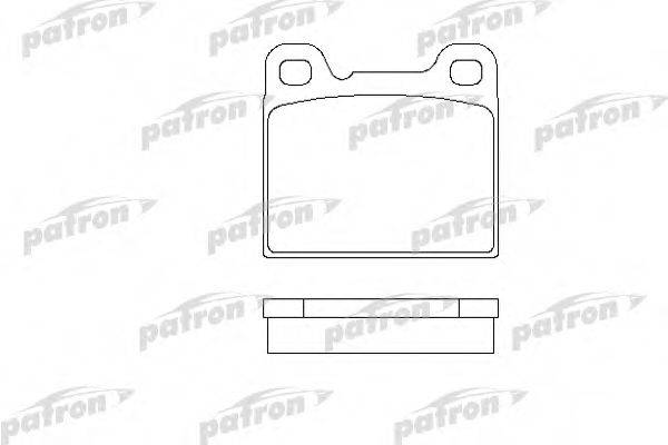 PATRON PBP704 Комплект гальмівних колодок, дискове гальмо