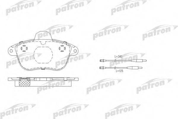 PATRON PBP742 Комплект гальмівних колодок, дискове гальмо