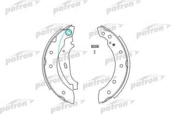 PATRON PSP519 Комплект гальмівних колодок
