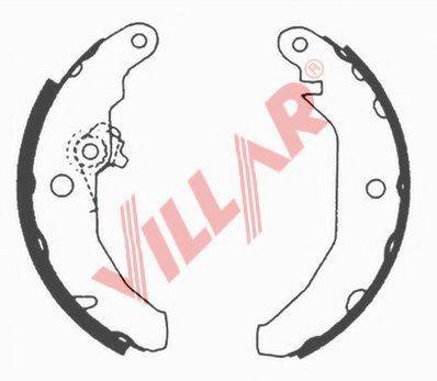 VILLAR 6290529 Комплект гальмівних колодок
